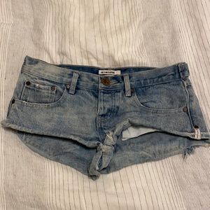 ONE x ONE TEASPOON DENIM SHORTS